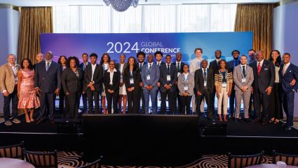 An image of a diverse group of business people as a part of The Milken Institute HBCU Strategic Initiative and Fellowship Program.