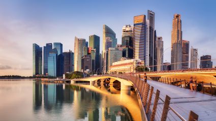 Asia Summit 2025 Announcement - Singapore Skyline Singapore Skyline Marina Bay