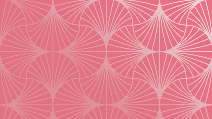 A graphic of a redd-ish pink pattern with fan-like symbols, representing the Milken Institute's Asian Summit 2025.