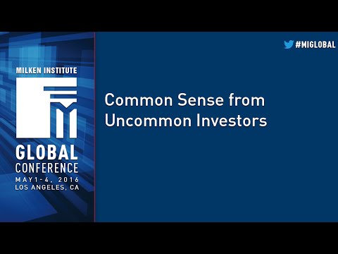 Common Sense from Uncommon Investors
