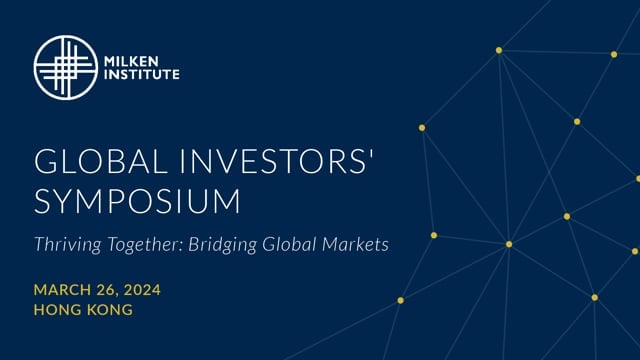 Part 1: Global Overview: Bridging Capital Markets