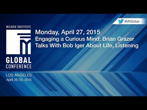Engaging a Curious Mind: Brian Grazer Talks With Bob Iger About Life, Listening