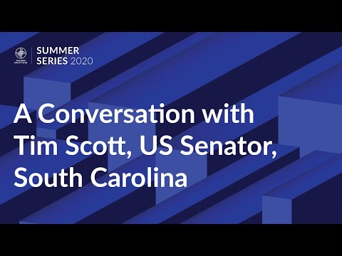 A Conversation with Tim Scott, US Senator, South Carolina