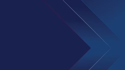 Abstract blue background with layered diagonal chevron shapes and thin accent lines.