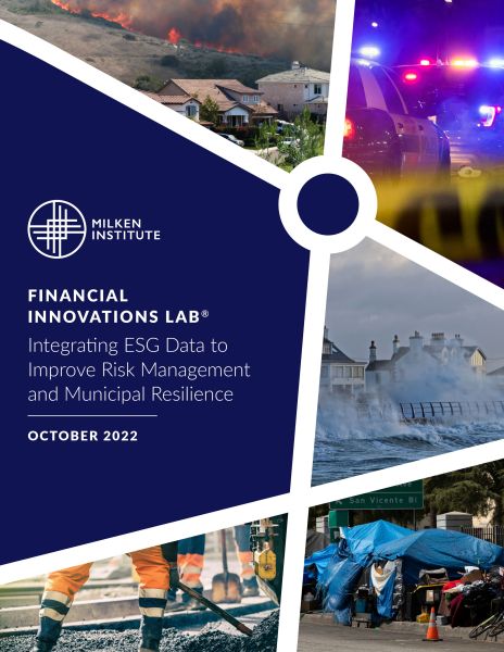 Financial Innovations Lab: Integrating ESG Data to Improve Risk Management and Municipal Resilience