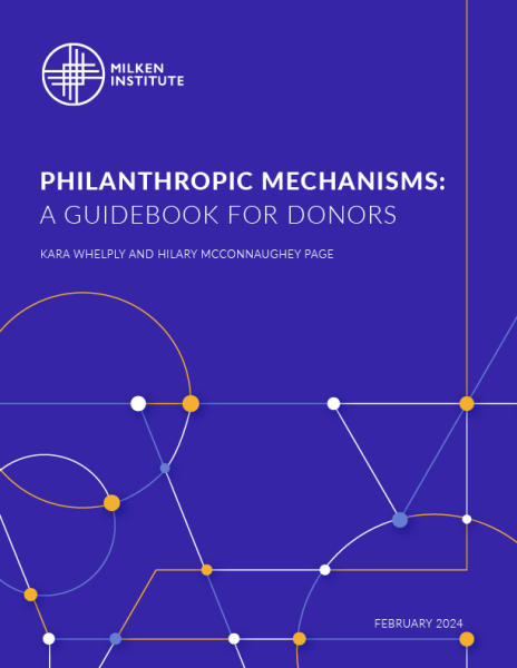 Philanthropic Mechanisms: A Guidebook for Donors