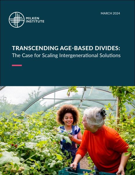 Transcending Age-Based Divides: The Case for Scaling Intergenerational Solutions