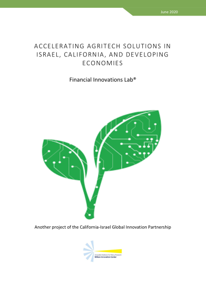 Accelerating Agritech Solutions in Israel, California, and Developing Economies 