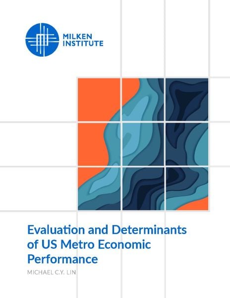 Evaluation and Determinants of US Metro Economic Performance