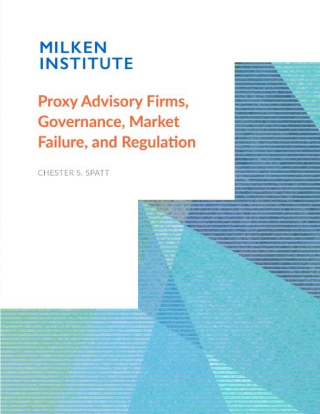 Proxy Advisory Firms, Governance, Market  Failure, and Regulation