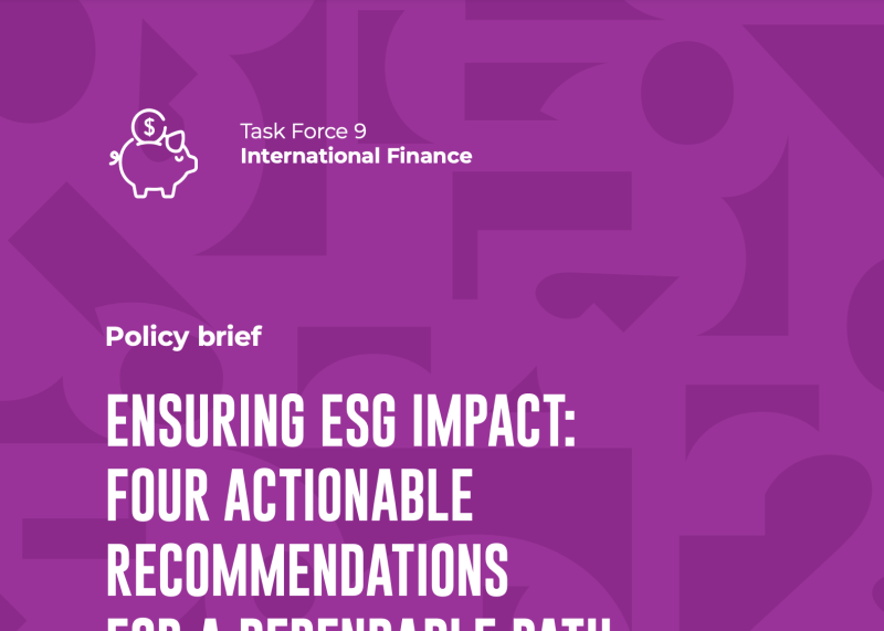 Ensuring ESG Impact: Four Actionable Recommendations for a Dependable Path | Milken Institute