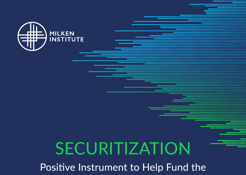 Securitization: Positive Instrument to Help Fund the Sustainable Development Goals
