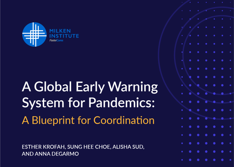 A Global Early Warning System for Pandemics: A Blueprint for Coordination