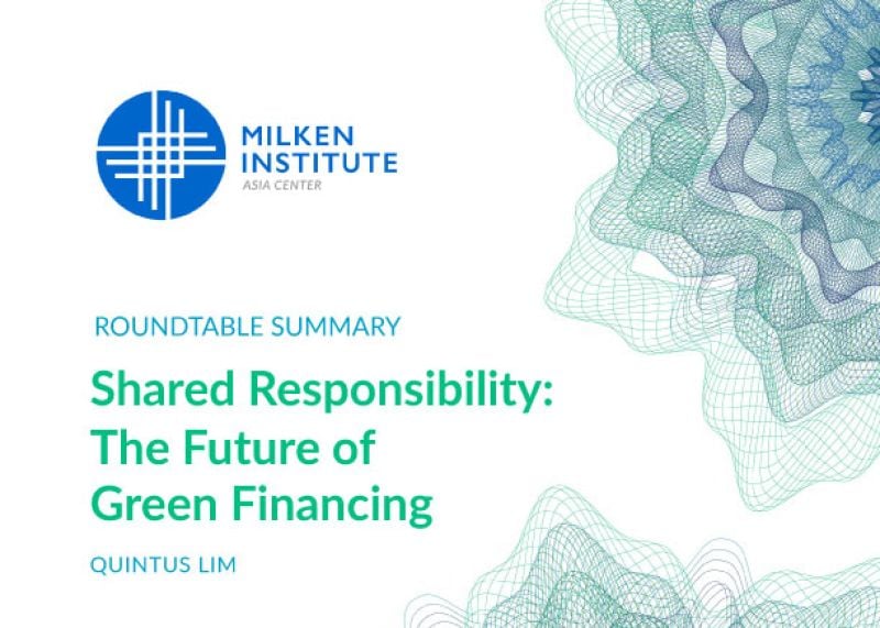 Shared Responsibility: The Future of Green Financing