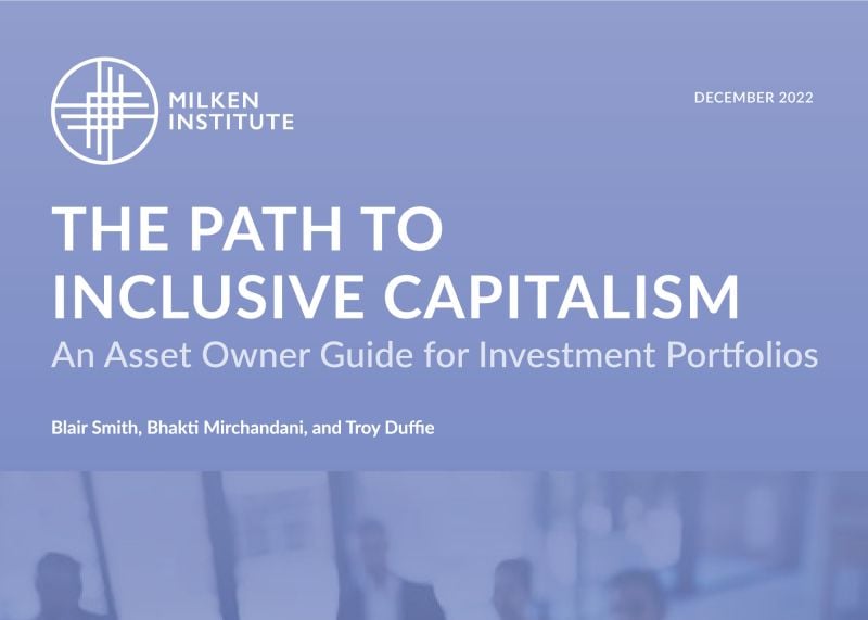 The Path to Inclusive Capitalism: An Asset Owner Guide for Investment Portfolios