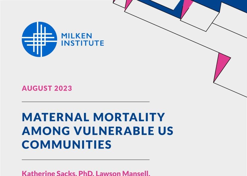 Maternal Mortality Among Vulnerable US Communities 