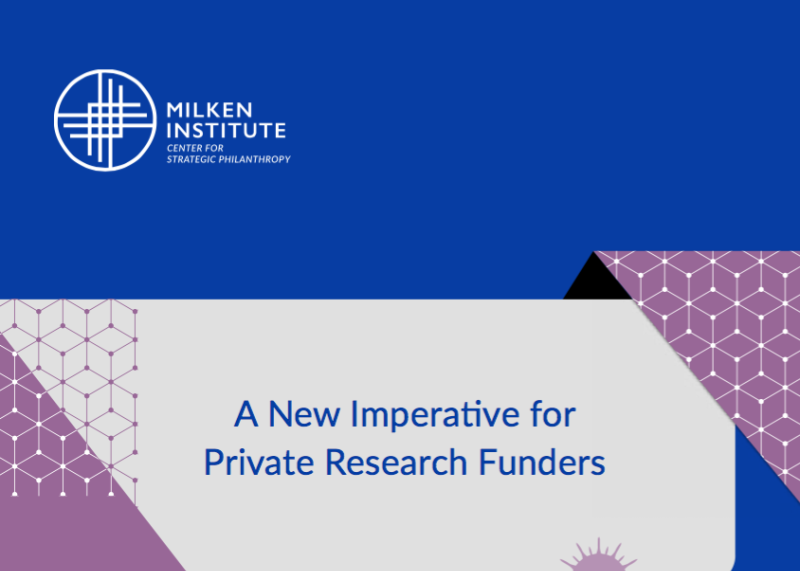 A New Imperative for Private Research Funders
