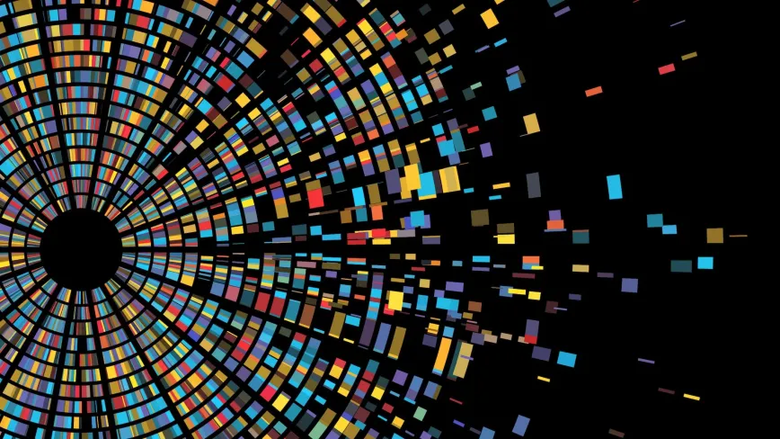 abstract colors on a black background